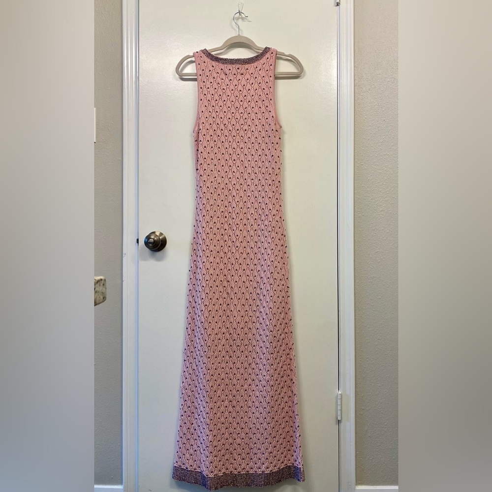 Cara Cara Zelda dress - A Beaded Pointelle Dress in a Lovely Blush Pink - Picture 5 of 5